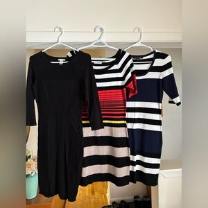 Lot of 3 women’s sweater dresses s/m